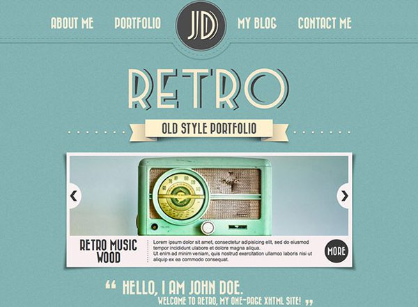 retro webdesign